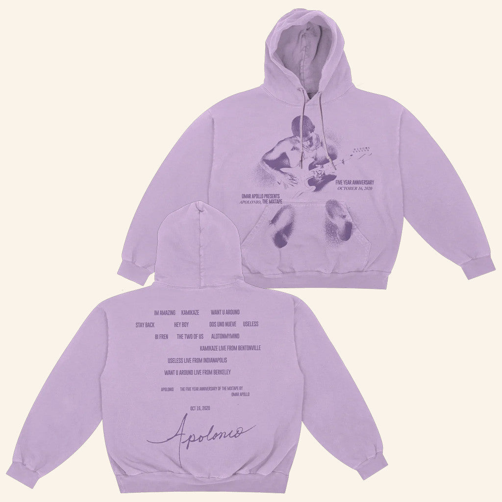 Omar Apollo Merch Apolonio Anniversary Hoodie Gifts For Music Enthusiasts - Thriftgiftshop
