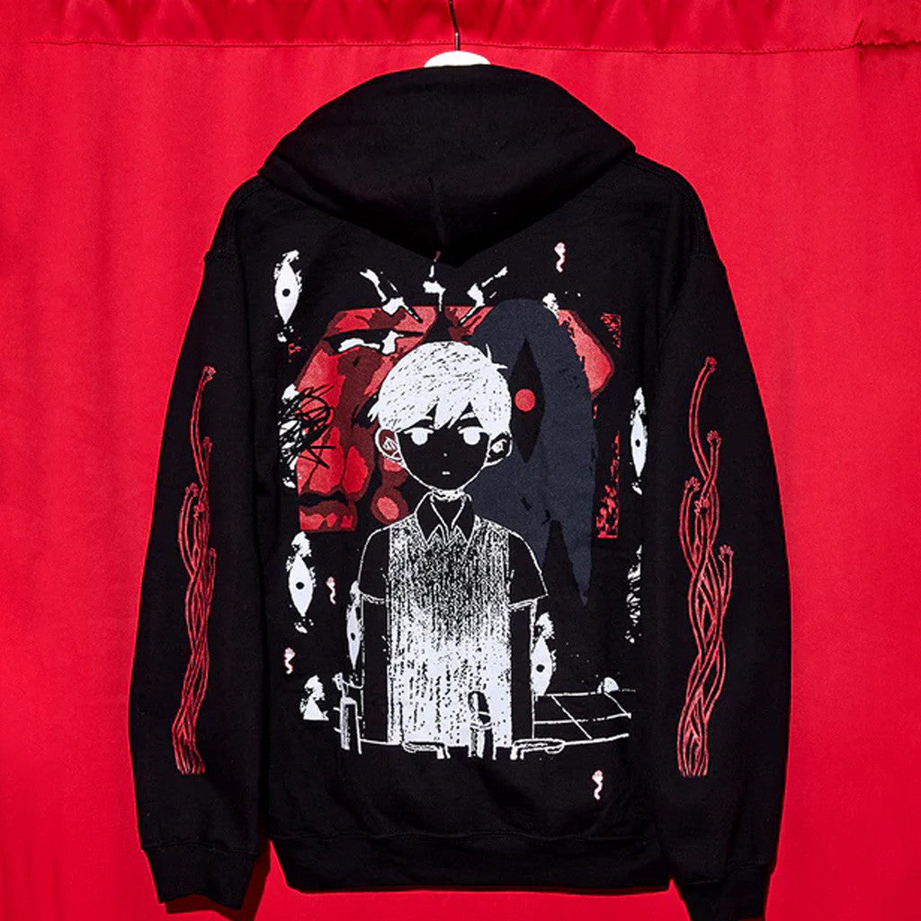 Omori Merch Red Space Hoodie Best Gifts For Friend - Thriftgiftshop