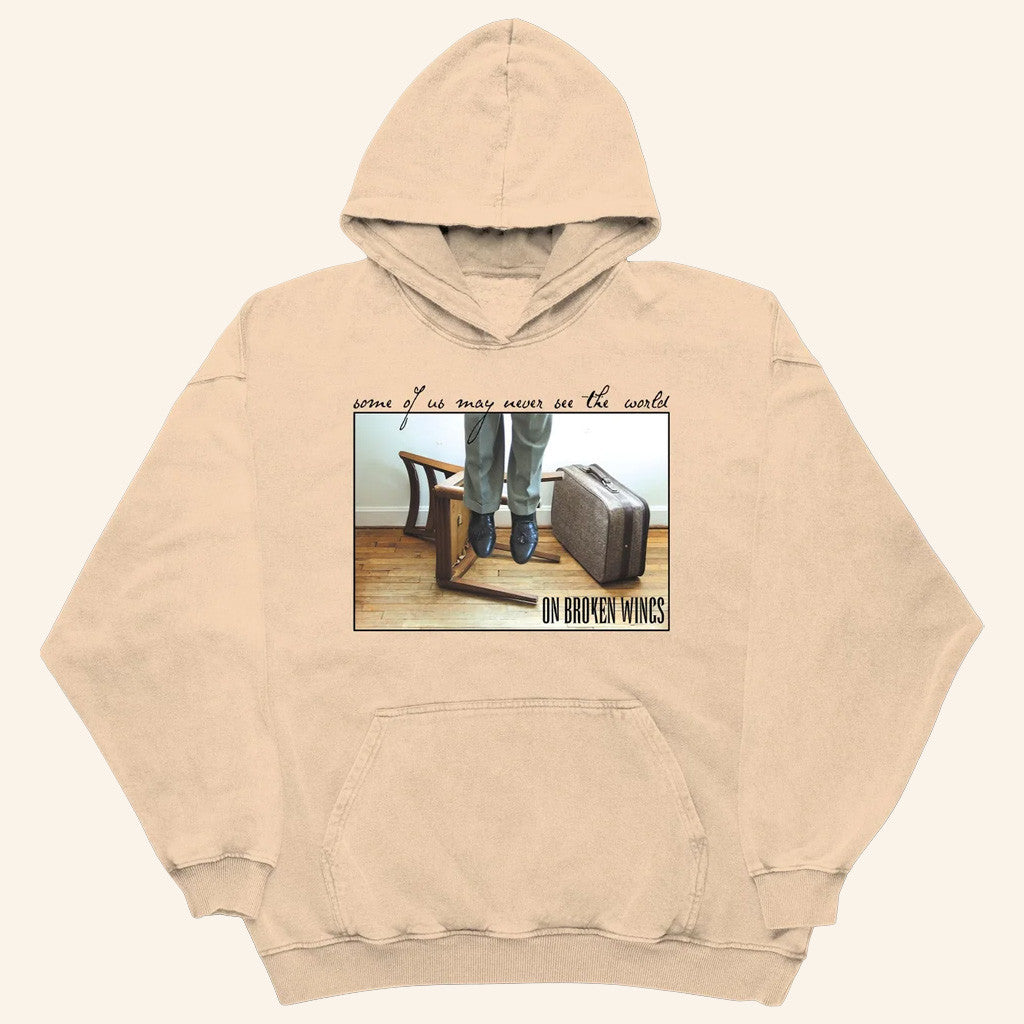 On Broken Wings Merch Record Cover Hoodie Music Lover Gifts For Him - Thriftgiftshop