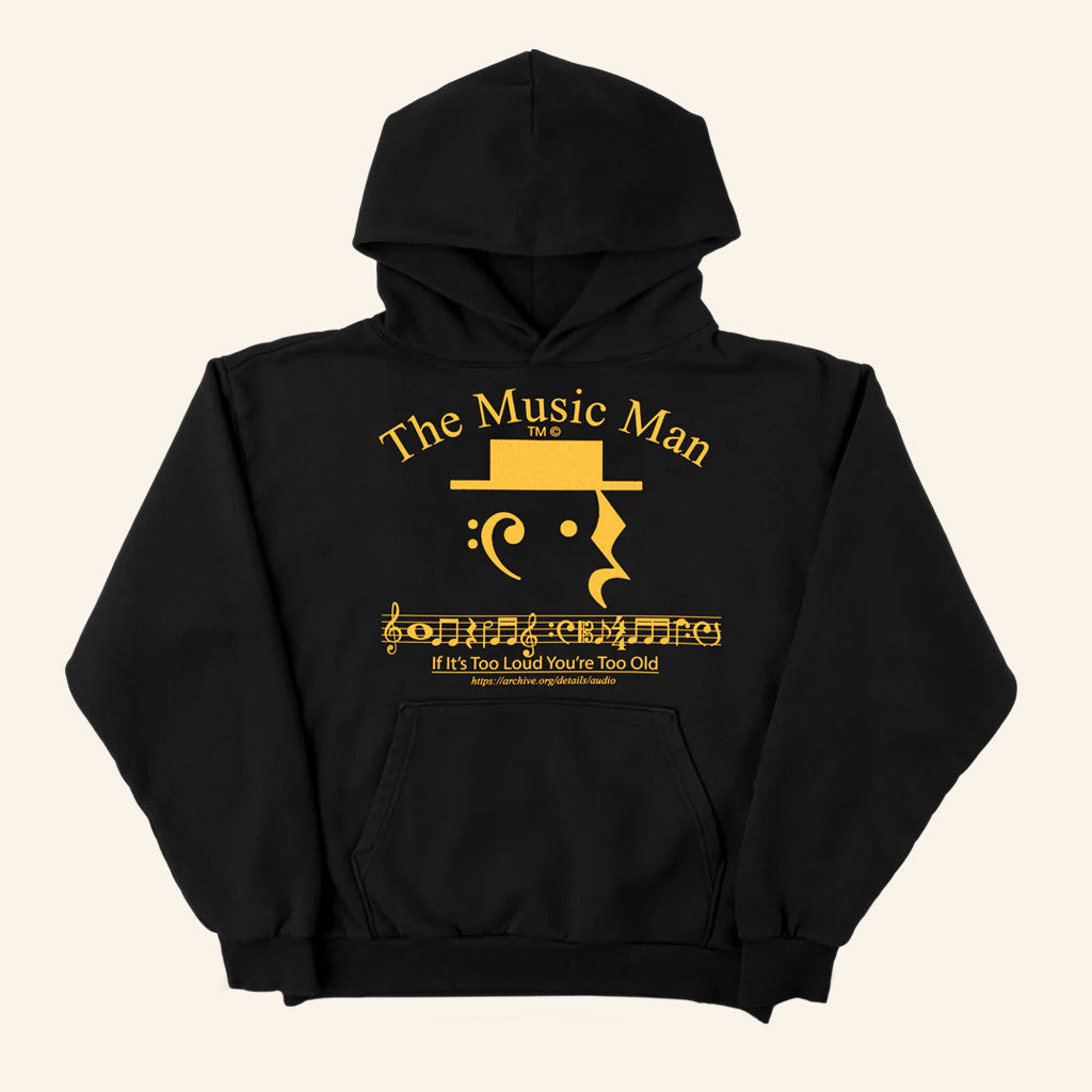 Online Ceramics Merch The Music Man Black Hoodie Gifts For My Boyfriend - Thriftgiftshop