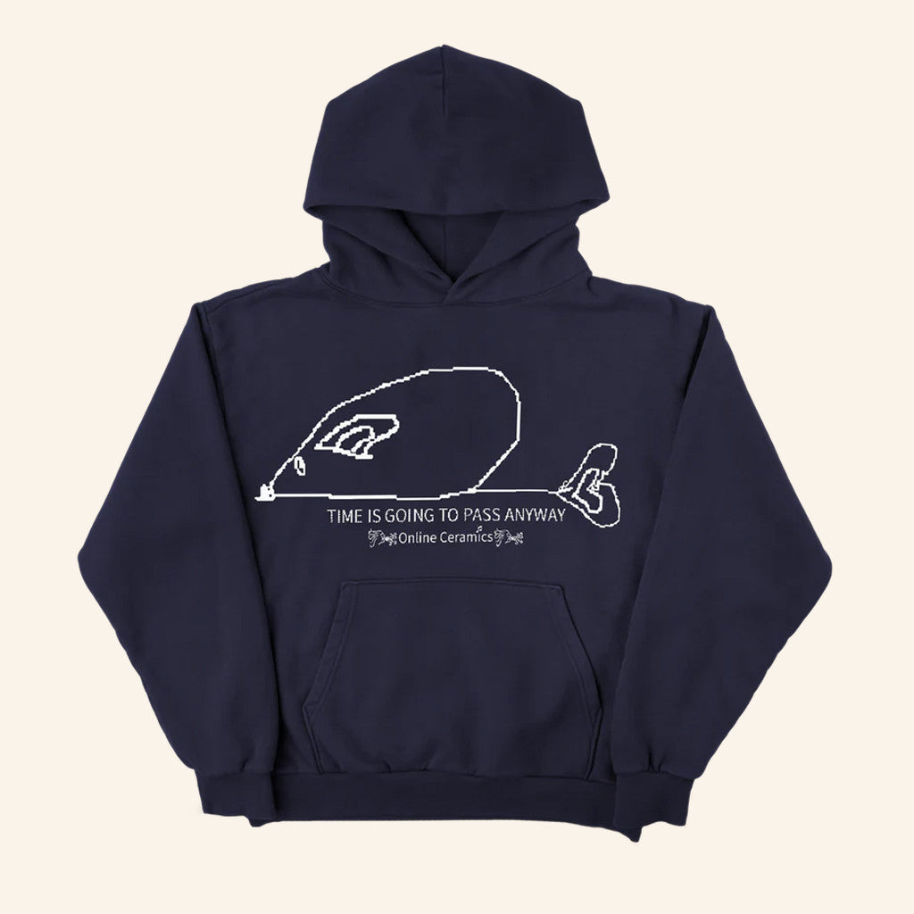 Online Ceramics Merch Time Is Going To Pass Anyway Hoodie Birthday Ideas For Husband - Thriftgiftshop