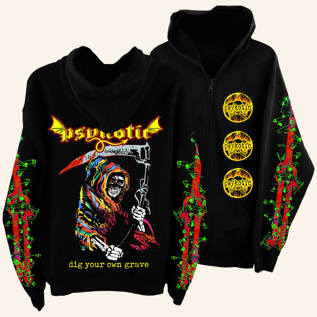 Osamason Merch Reaper Zip Hoodie Gifts For Rap Music Lovers - Thriftgiftshop
