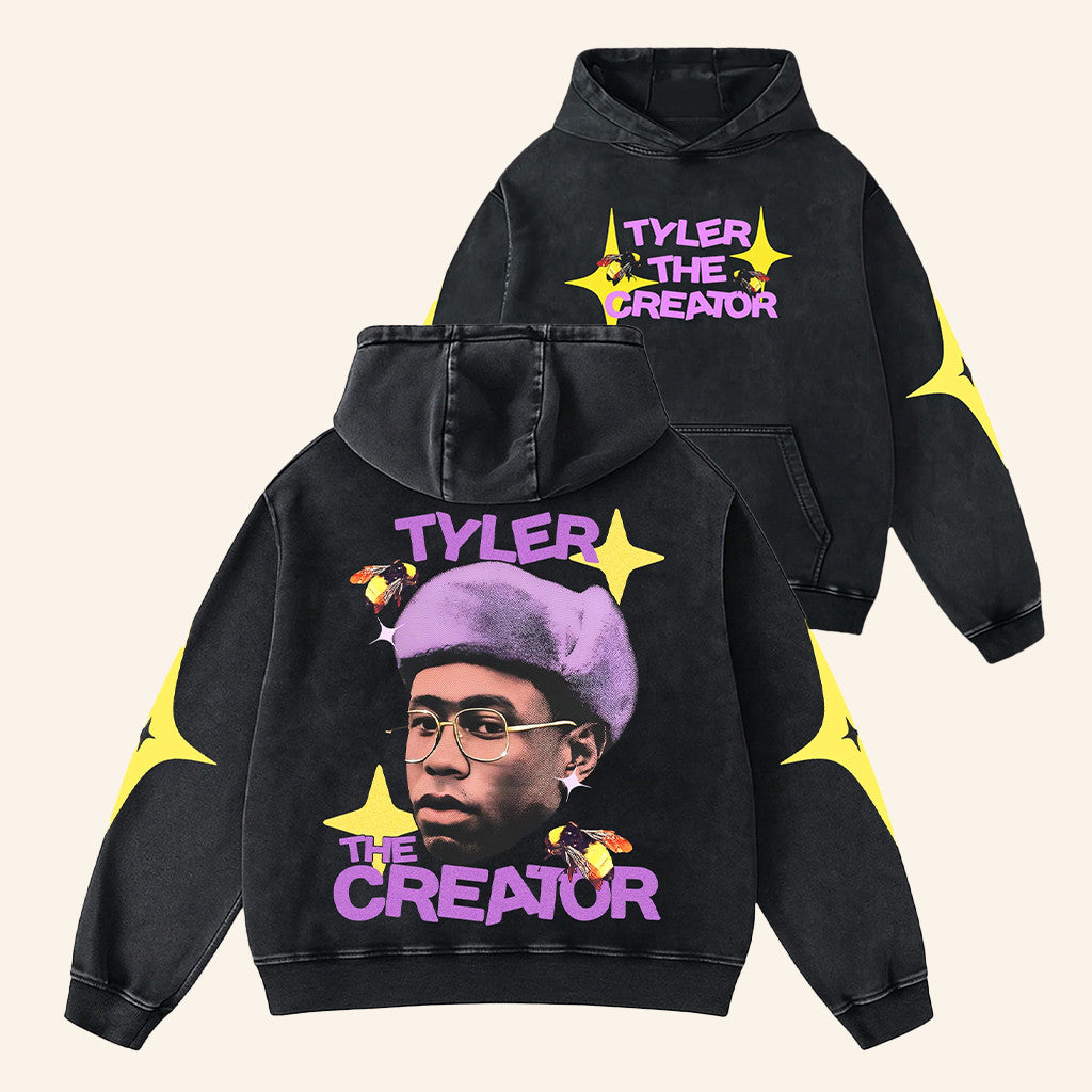 Our Karma Clothing Merch Tyler The Creator Star Hoodie Gifts For Rap Lovers - Thriftgiftshop