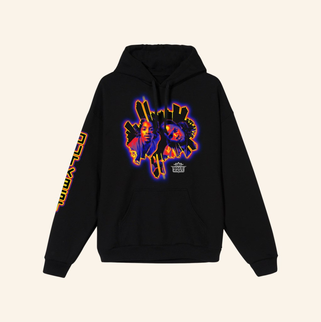 Outkast Merch Store Outkast Skyline Hoodie Black - Thriftgiftshop