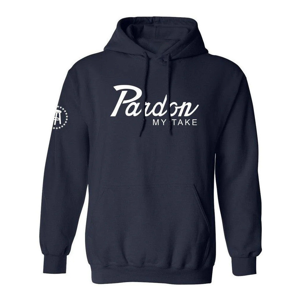 Pardon My Take Merch Pardon My Take Script Logo Hoodie Christmas Presents For Boyfriend - Thriftgiftshop