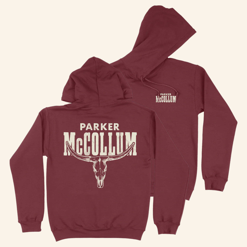 Parker McCollum Merch Steer Hoodie Bull Skull Hoodie Gifts For Boyfriend - Thriftgiftshop