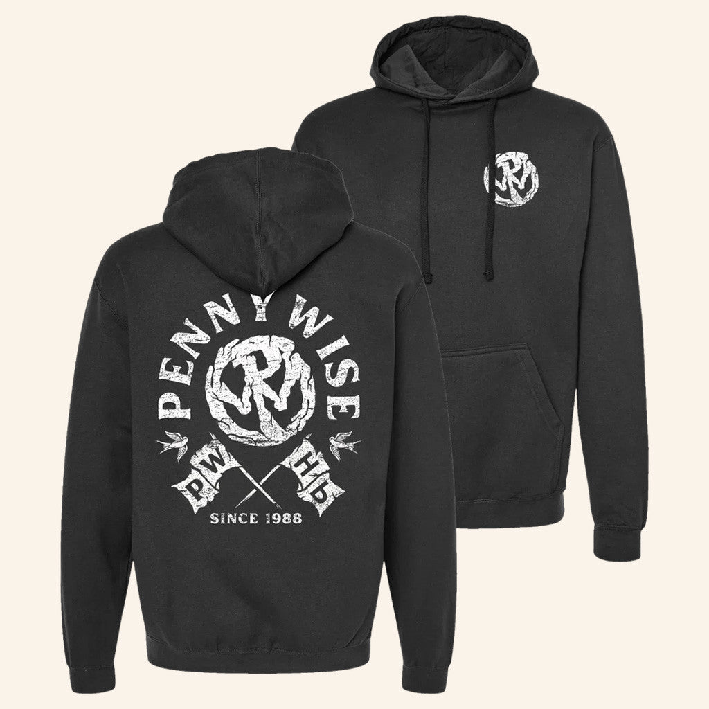 Pennywise Merch Pennywise Flag Hoodie Music Lover Gift Ideas For Him - Thriftgiftshop