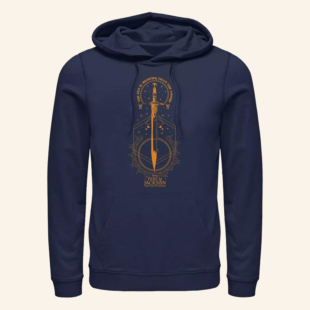 Percy Jackson Merch Percy Jackson And The Olympians Pen Above Sword Hoodie Gifts For Besties - Thriftgiftshop