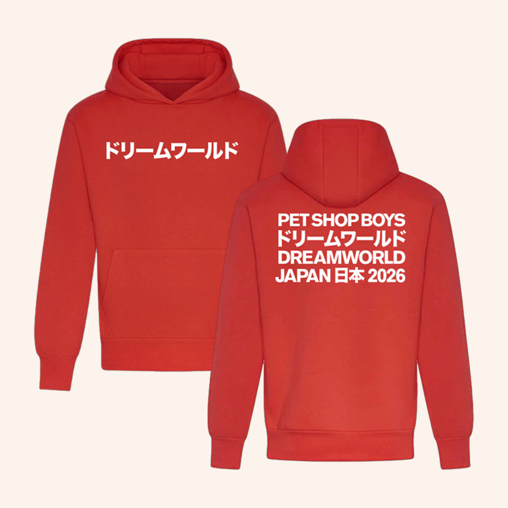 Pet Shop Boys Merch Japan 2026 Red Hoodie Gifts For Music Lovers - Thriftgiftshop