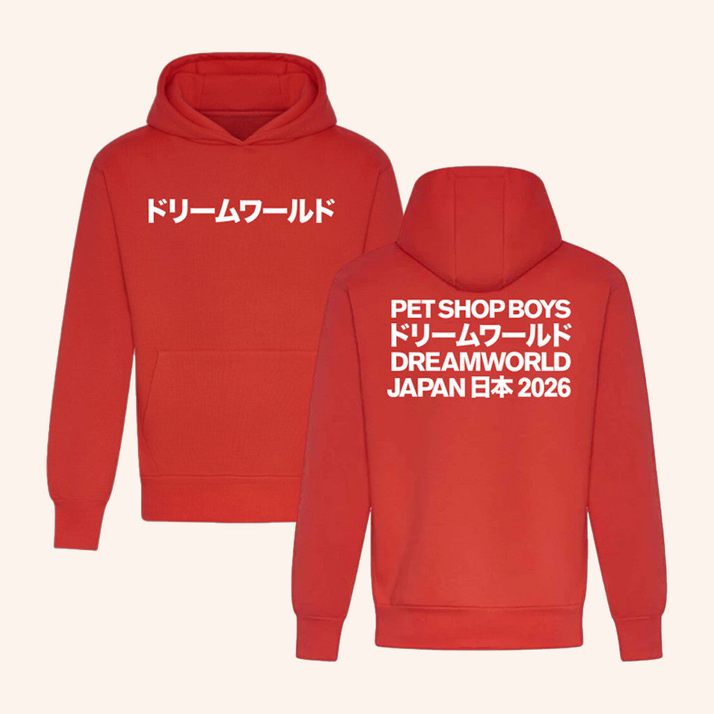 Pet Shop Boys Merch Japan 2026 Red Hoodie Music Lover Gifts For Him - Thriftgiftshop
