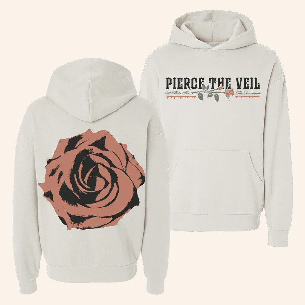 Pierce The Veil Merch A Flair for the Dramatic Rose Hoodie Gifts For Him - Thriftgiftshop