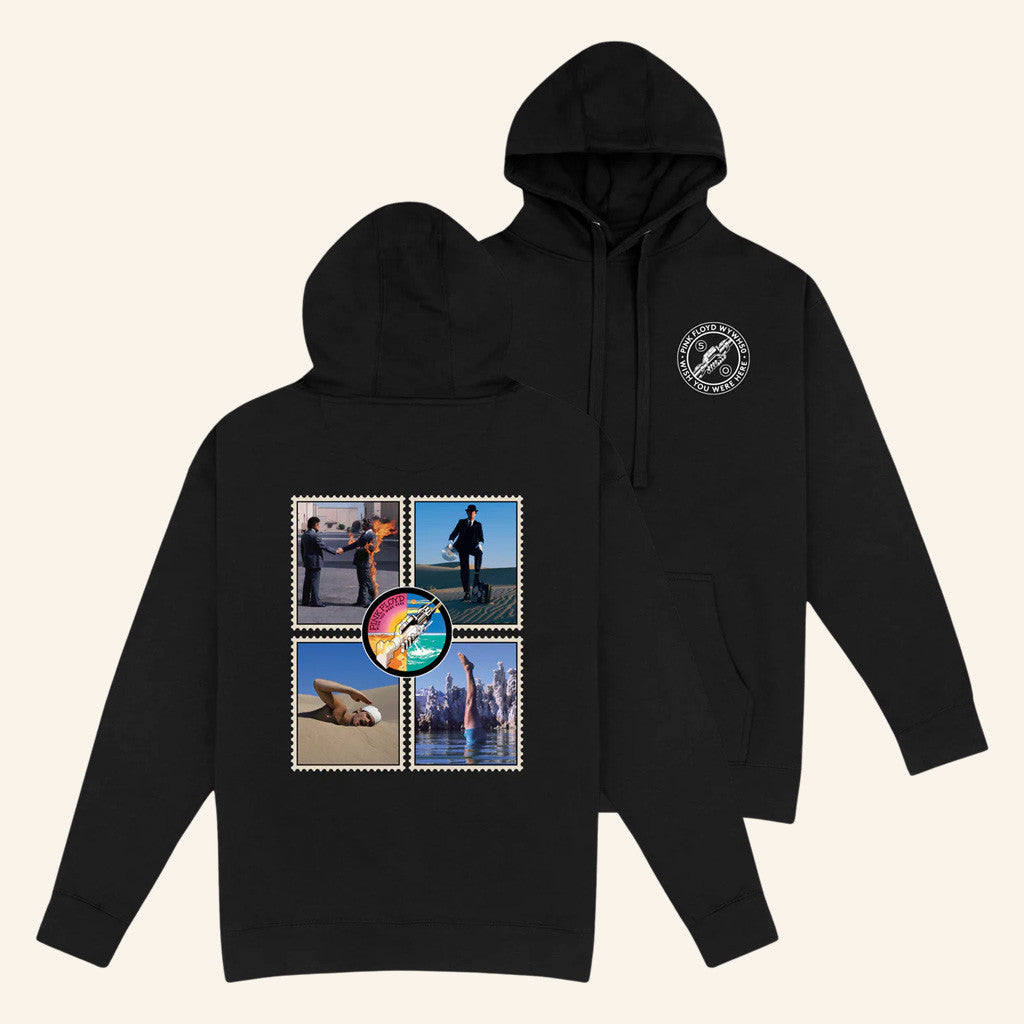 Pink Floyd Merch WYWH 50 Stamps Hoodie Best Gifts For Rock Music Lovers - Thriftgiftshop