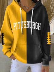 Pittsburgh Football Hoodie Pittsburgh Strong PS Merch Gameday Shirts Gifts For Football Lovers - Thriftgiftshop