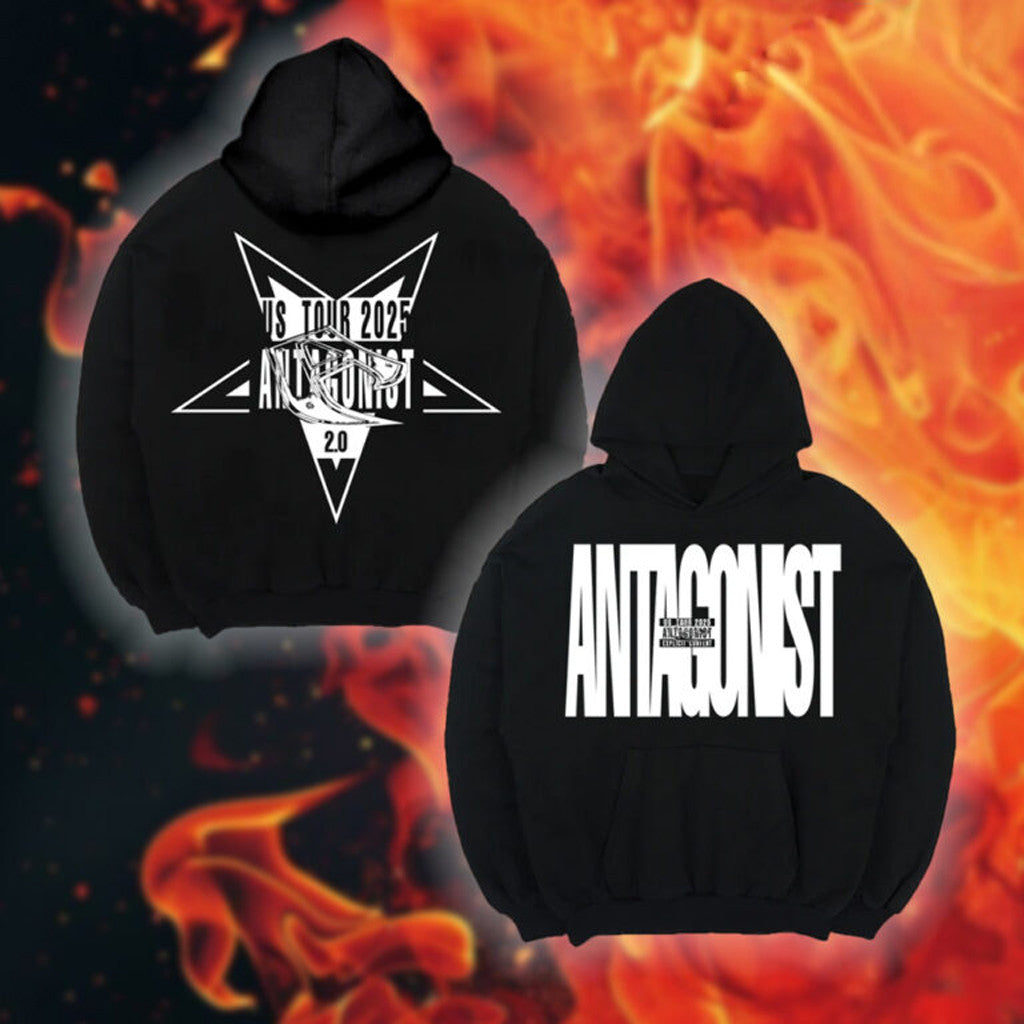Playboi Carti Merch Antagonist Tour 2 0 Black Hoodie Present For Husband - Thriftgiftshop