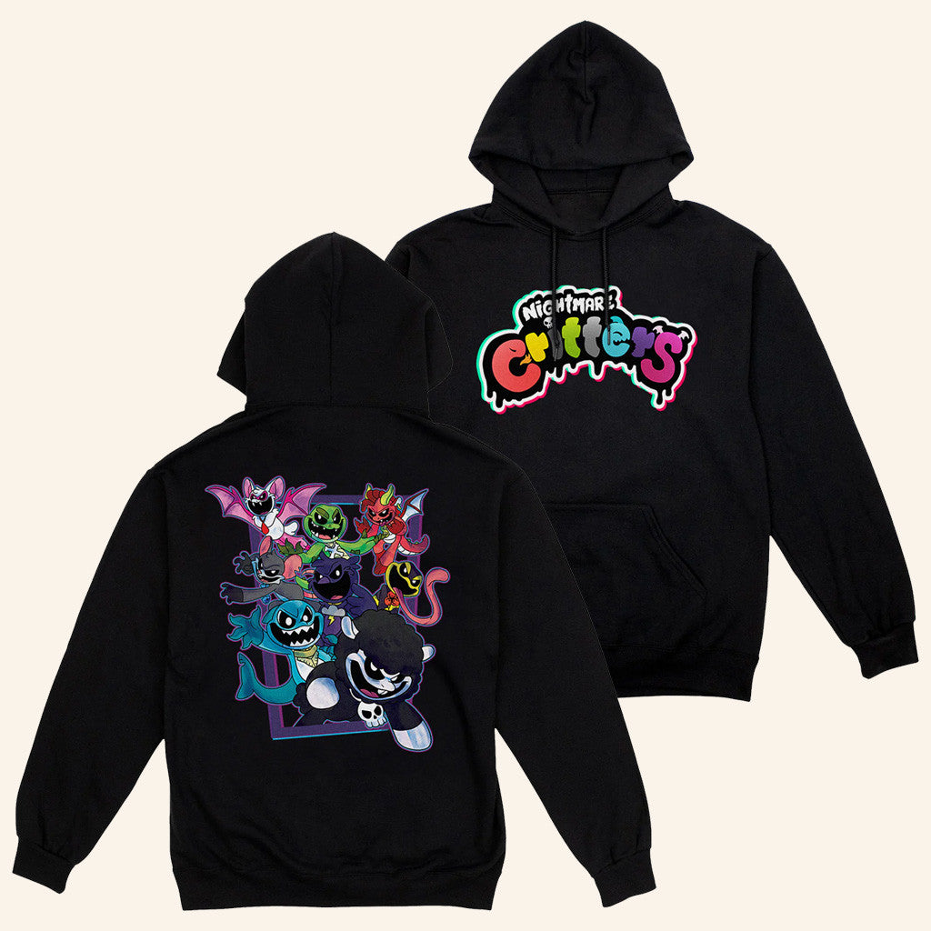 Poppy Playtime Merch Nightmare Critters Hoodie Presents For Boyfriend - Thriftgiftshop