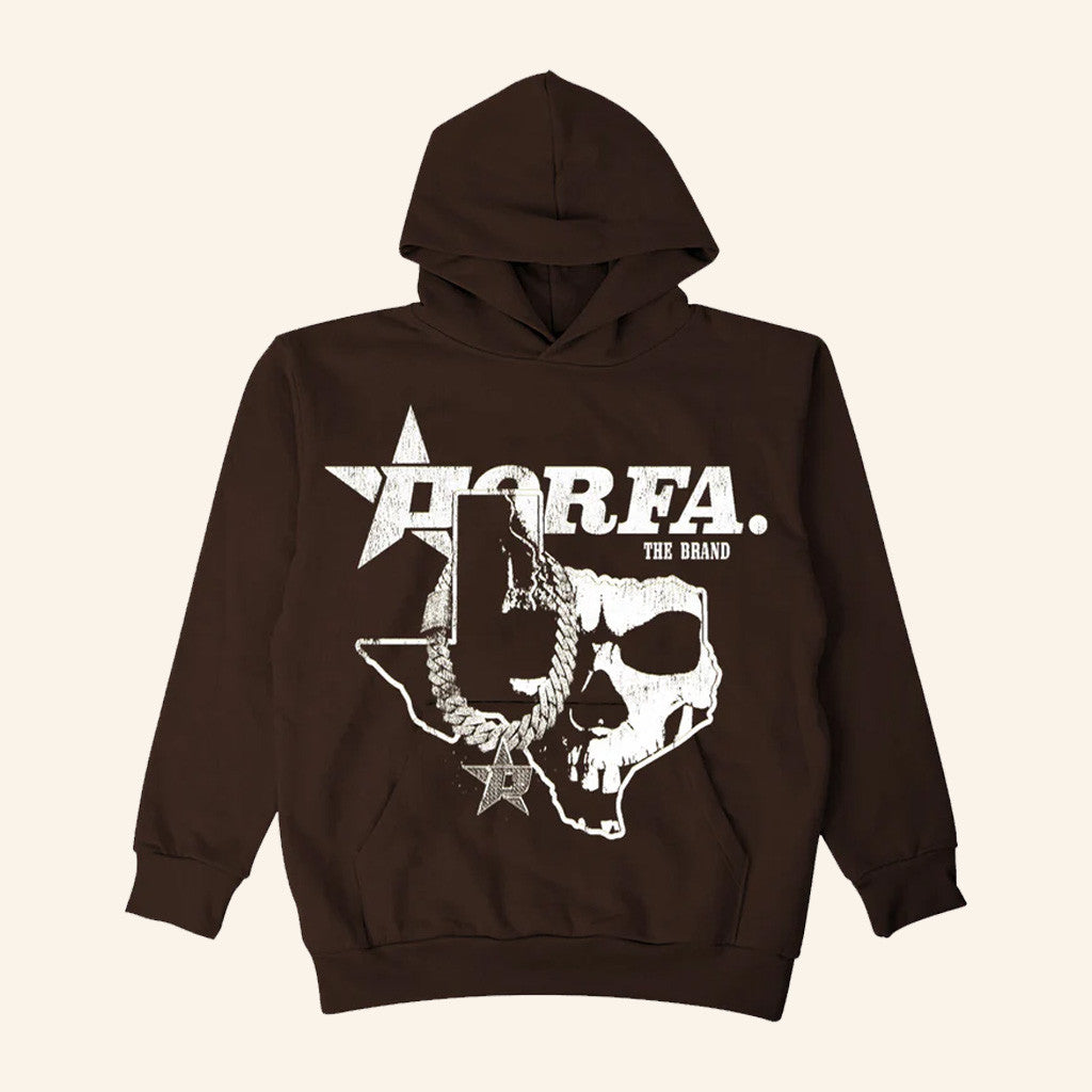 Porfa Merch Skull Texas Map Bully Hoodie Christmas Gifts For Boyfriend - Thriftgiftshop