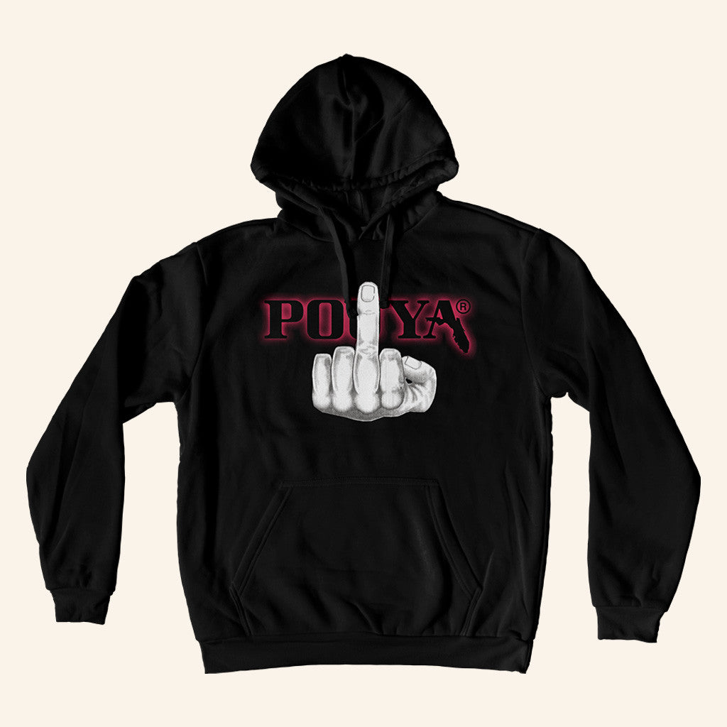 Pouya Merch Middle Finger Hoodie Gift Ideas For Brother - Thriftgiftshop