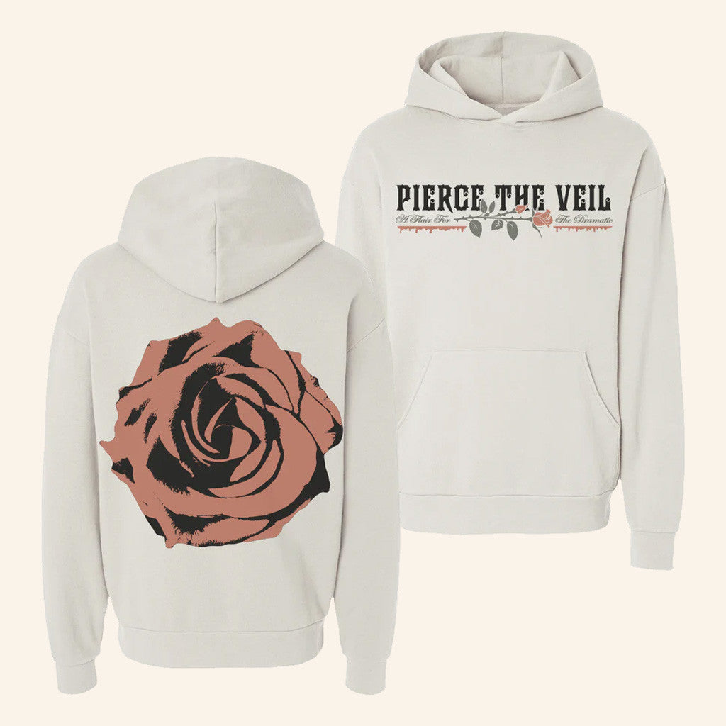 PTV Merch A Flair for the Dramatic Rose Hoodie Pierce The Veil Shirt Gifts For Rock Fans - Thriftgiftshop