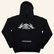 Radiohead Merch Bearhead Crest Hoodie Presents For Rock Music Lovers - Thriftgiftshop