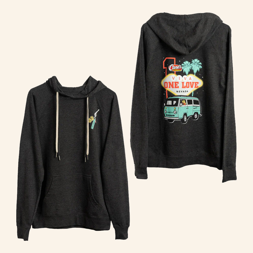 Raising Cane's Merch Cane's Road Trip Las Vegas Hoodie Present For Sister - Thriftgiftshop