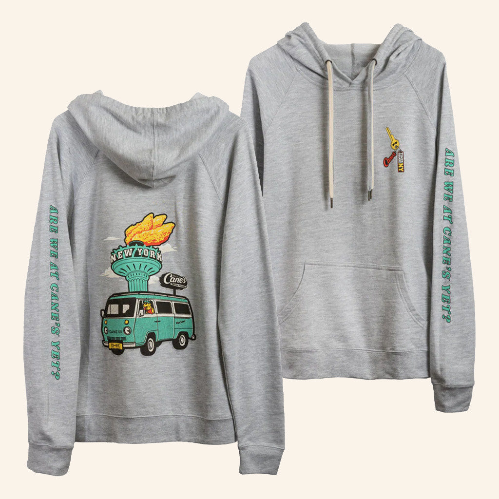 Raising Canes Merch Cane's Road Trip NYC Hoodie Gift Ideas For Sister - Thriftgiftshop
