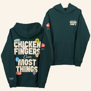 Raising Canes Merch Chicken Fingers Over Most Things Hoodie Best Gifts For Sister - Thriftgiftshop