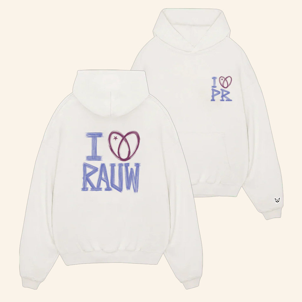 Rauw Alejandro Merch I Heart Rauw Hoodie Cool Gifts For Music Lovers - Thriftgiftshop