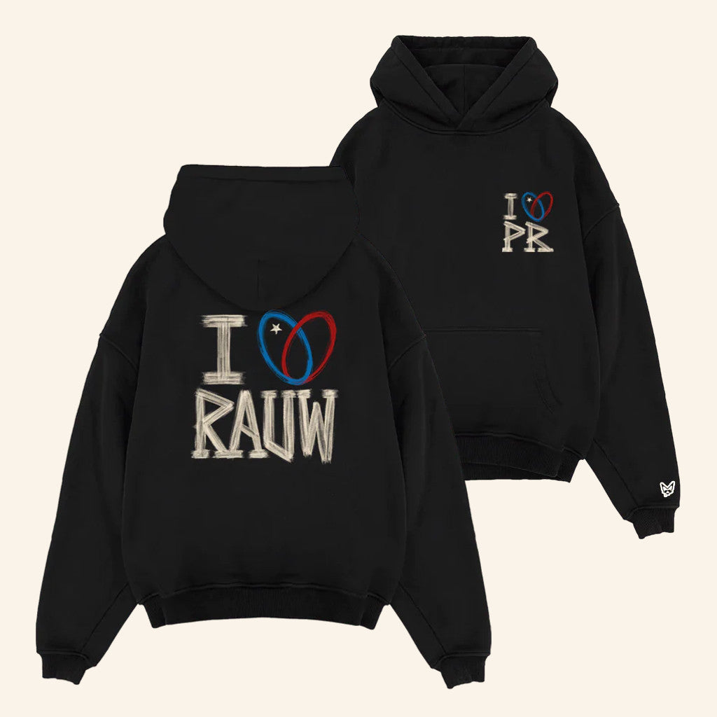 Rauw Alejandro Merch I Heart Rauw Hoodie Music Lover Gifts For Him - Thriftgiftshop
