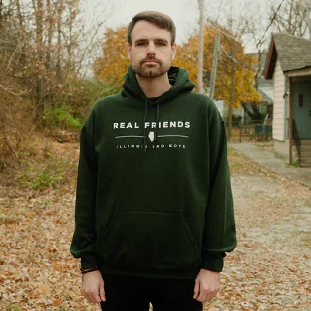 Real Friends Merch Illinois Sad Boys Hoodie Husband Christmas Gift Ideas - Thriftgiftshop