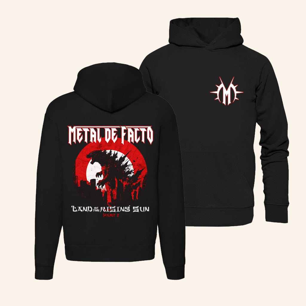 Reaper Entertainment Merch Land Of The Rising Sun Part 2 Black Hoodie Metal De Facto Merch - Thriftgiftshop
