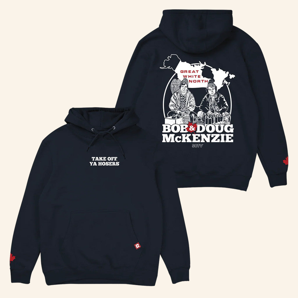 Retrokid Merch SCTV Bob And Doug McKenzie Take Off Ya Hosers Hoodie Gifts For Dad - Thriftgiftshop