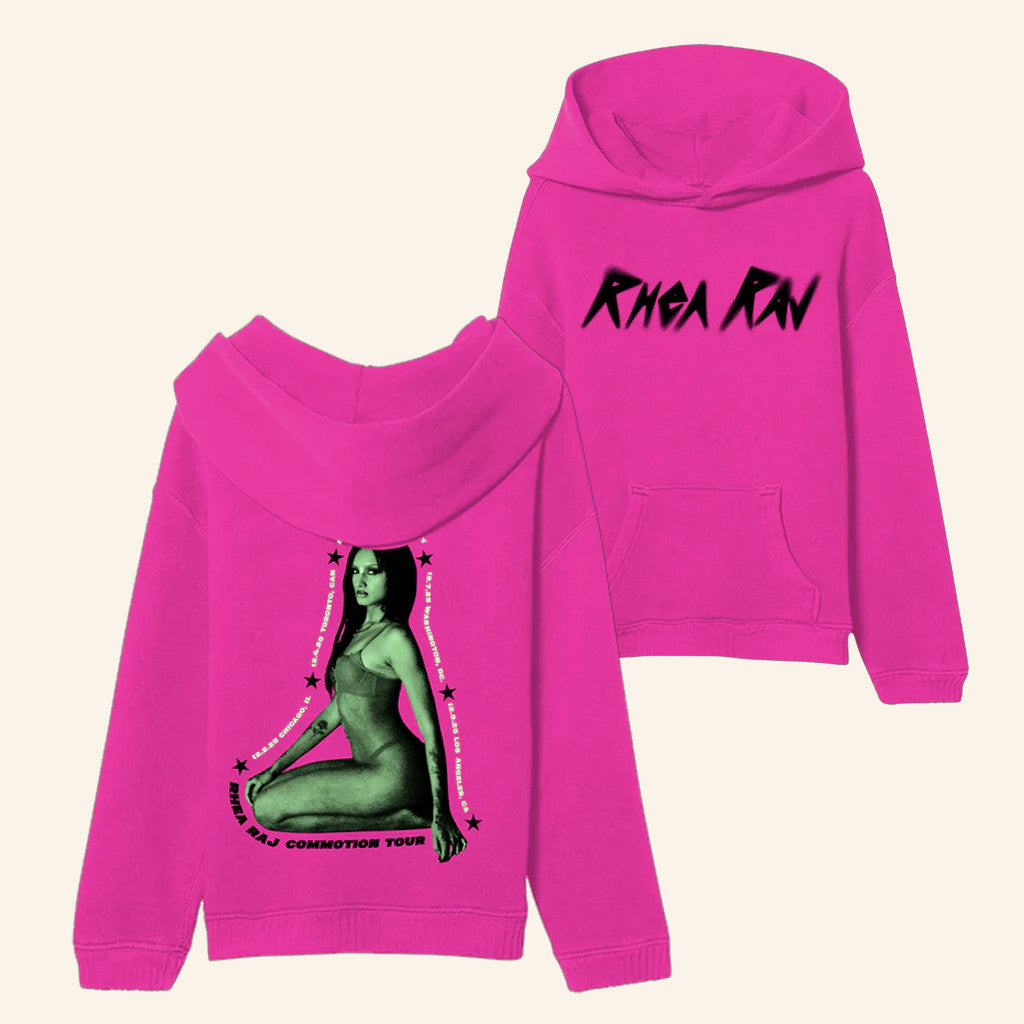 Rhea Raj Merch Commotion Tour Hoodie Unique Gifts For Music Lovers - Thriftgiftshop