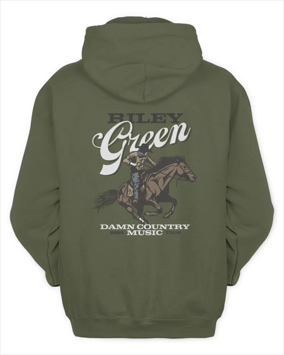 Riley Green Merch Store Cowboy Tour 2025 Hoodie Gifts For BFF Merch Clothing - Thriftgiftshop