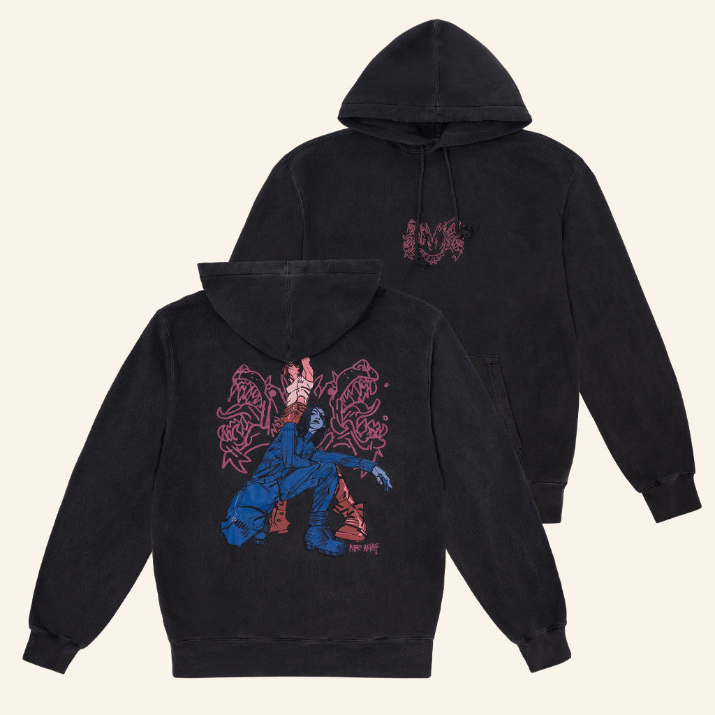 Riot Games Merch Arcane Caitlyn And VI Wash Hoodie Christmas Ideas For Boyfriend - Thriftgiftshop
