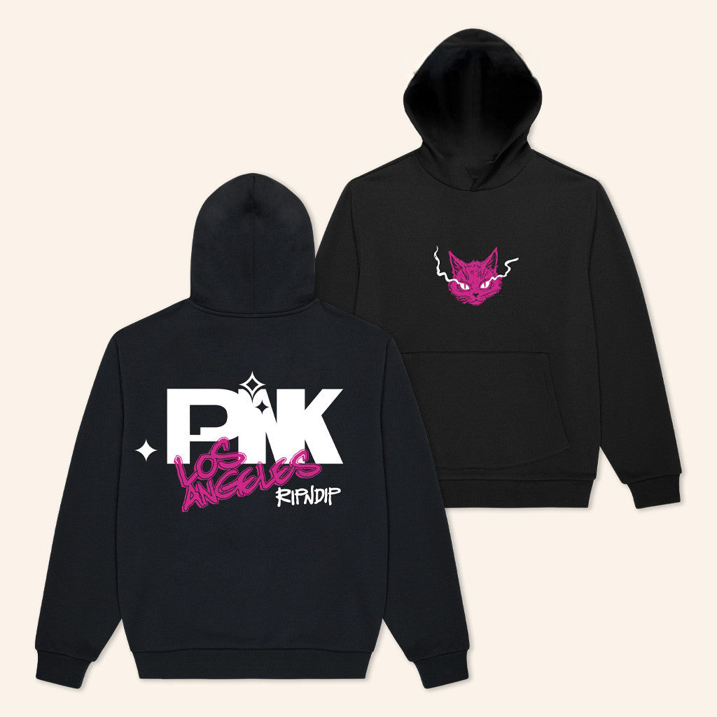 Ripndip Clothing Merch PNK Los Angeles Ripndip Hoodie Black Gifts For Besties - Thriftgiftshop