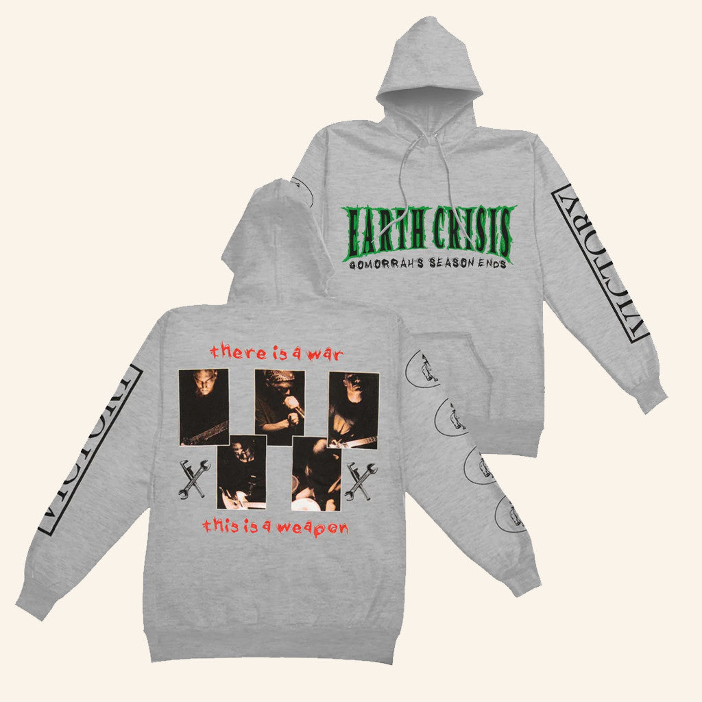 Rockabilia Merch Earth Crisis Gomorrah's Season Ends Hoodie Gifts For Brother - Thriftgiftshop