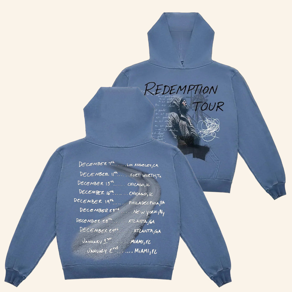 Rod Wave Merch Redemption Tour Hoodie Unique Gifts For Music Lovers - Thriftgiftshop
