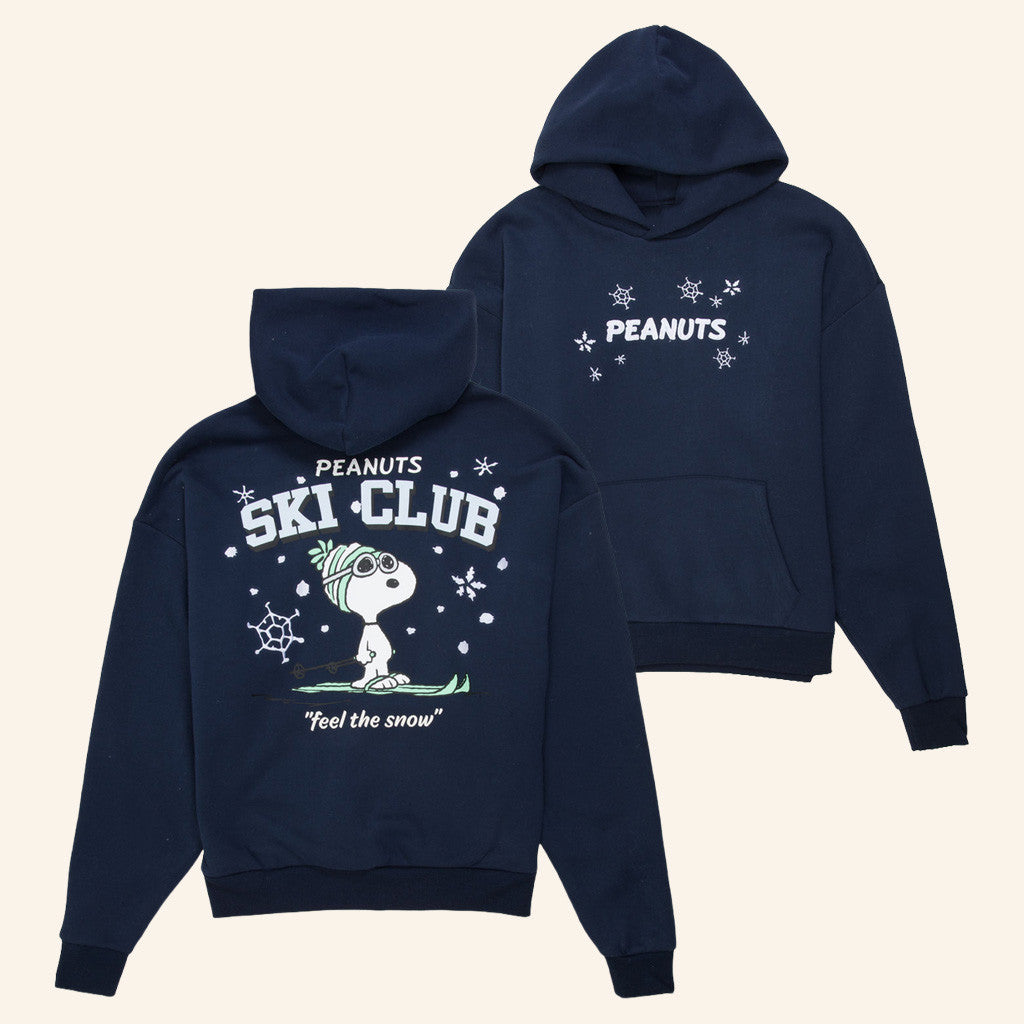 RSQ x Peanuts Snoopy Ski Club Hoodie Best Christmas Gifts For Him - Thriftgiftshop