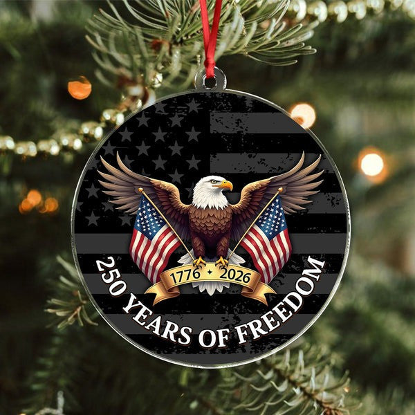 Thriftgiftshop 250 Years Of Freedom Acrylic Ornament Eagle 250th Anniversary USA Xmas Decor Gifts
