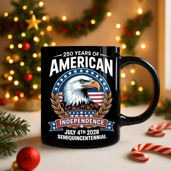 Thriftgiftshop 250th Anniversary Mug Eagle July 4th 2026 Semiquincentennial Presents For Dad