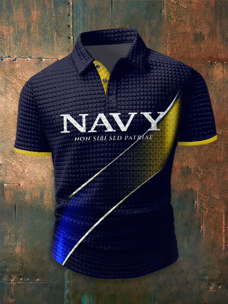 Thriftgiftshop 250th Anniversary Polo Shirt US Navy Non Sibi Sed Patriae Independence Day Outfit Gifts