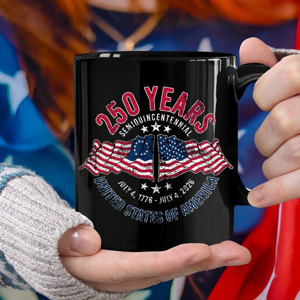 Thriftgiftshop 250th Anniversary Semiquincentennial Mug United States Of America Presents For Patriotic