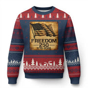 Thriftgiftshop America Freedom 250 Ugly Christmas Sweater Ugly Christmas Jumper 250th Anniversary Gifts