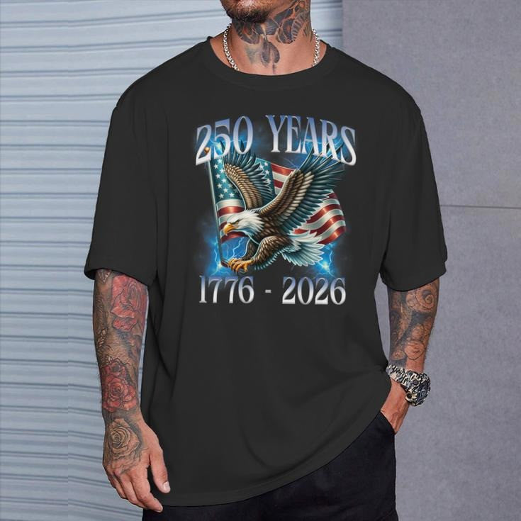 Thriftgiftshop Eagle 250Th Anniversary Celebration T-Shirt America_s 1776 2026 Semiquincentennial Gifts