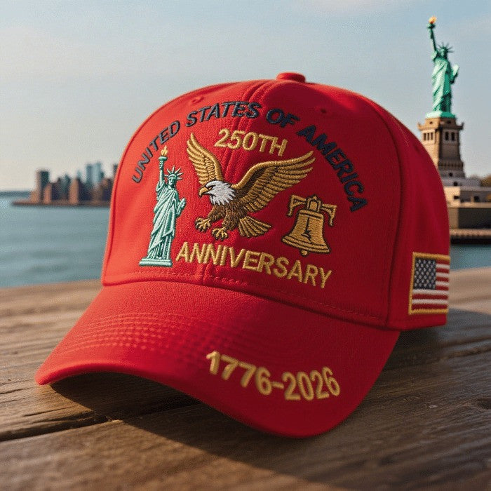 Thriftgiftshop Eagle Statue Of Liberty Bell 250th Anniversary Hat Freedom Day Baseball Cap Gifts For Him