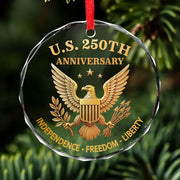 Thriftgiftshop Eagle USA 250th Anniversary Christmas Ornament July 4th USA's Birthday Patriotic Gifts