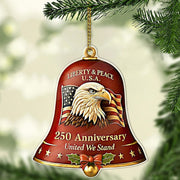 Thriftgiftshop Eagle Xmas Bell USA 250th Anniversary Christmas Ornament Tree Decor Eagle Inspired Gifts