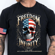 Thriftgiftshop Freedom Infinity 250Th Anniversary T-Shirt Independence July 4Th 2026 Tee Gifts