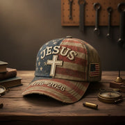 Thriftgiftshop Jesus Cross 250th Anniversary Hat America Freedom Day Baseball Cap Christian Gifts