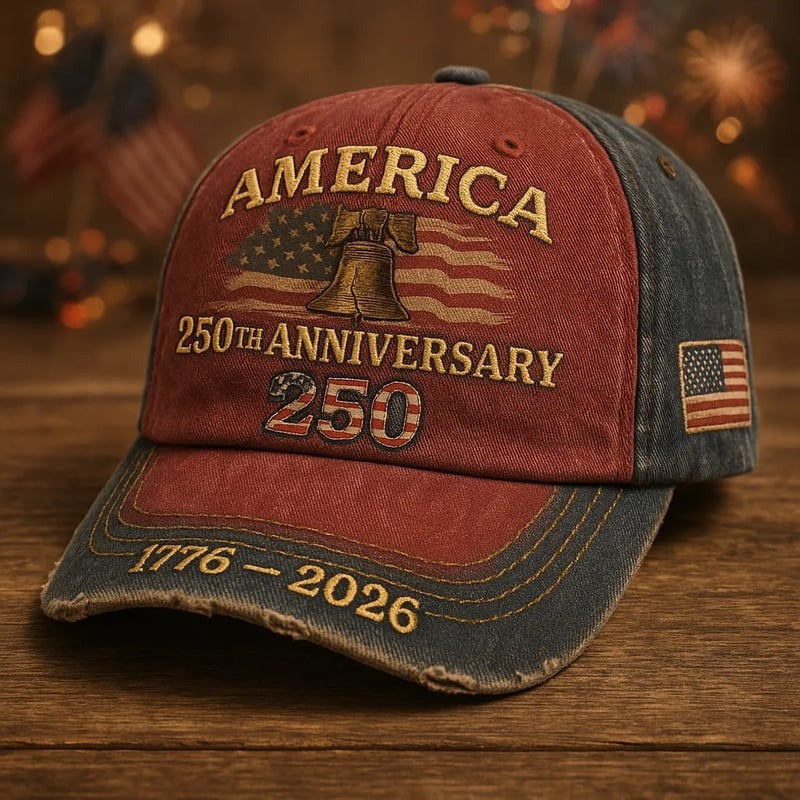 Thriftgiftshop Liberty Bell 250th Anniversary Hat Patriotic American Baseball Cap Freedom Inspired Gifts